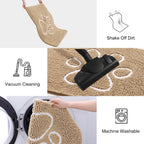 Smiry Dog Door Mat for Muddy Paws, Absorbent Non Slip Dirt Trapper, 40x32