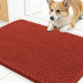 OLANLY Dog Door Mat for Muddy Paws 30x17, Super Absorbent Chenille Mud Mat