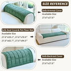 Couch Covers for Dogs Washable, Non Slip Couch Covers for Loveseat Sofa Pet Friendly, Soft Fuzzy Sofa Covers for Pet, Dog Couch Cover Furniture Protector(1PC,Green,27.6"x27.6")