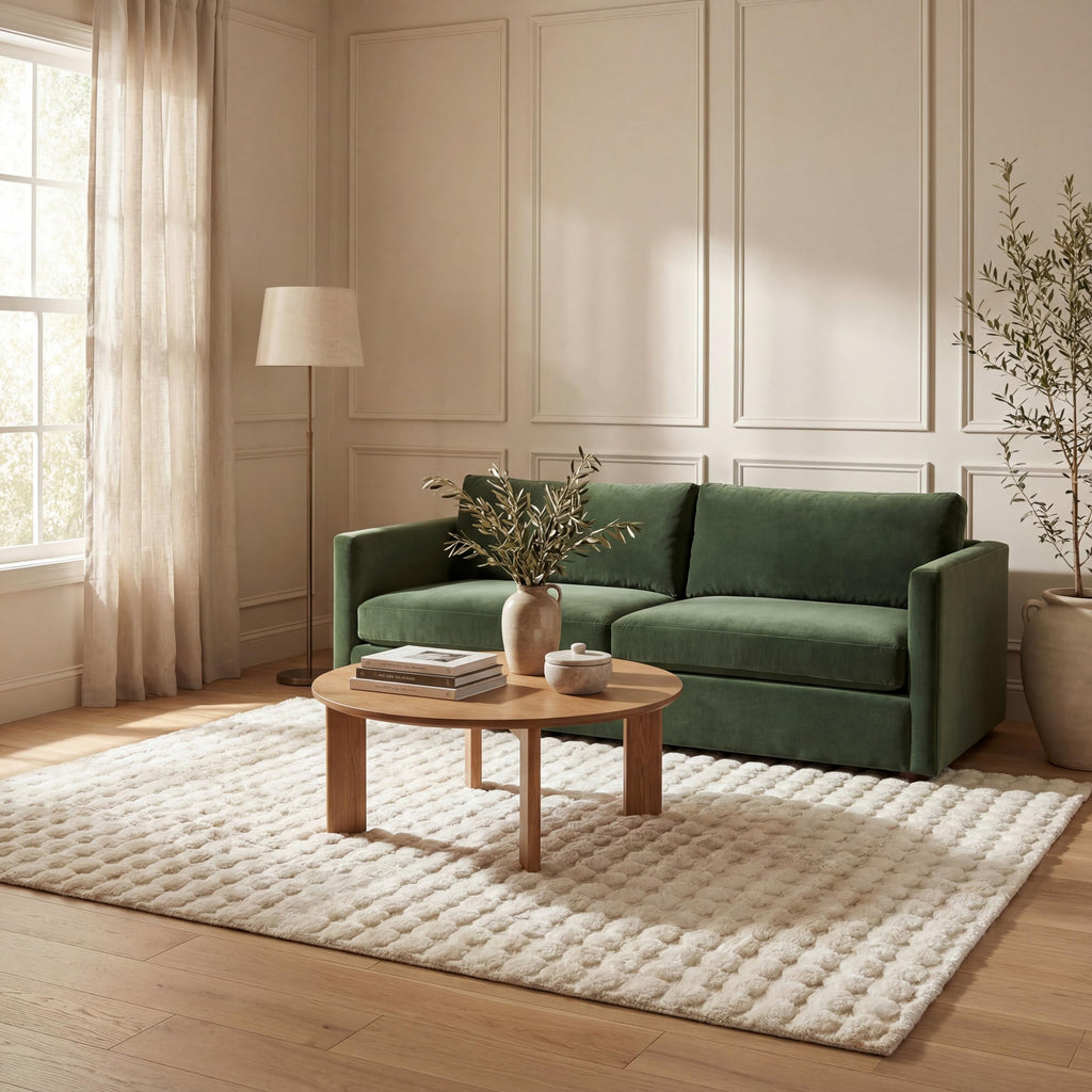 nuLOOM Jeni Beige Checkered Washable Area Rug, 8' x 10'