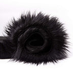 Ashler Faux Fur Rug, Black Area Rugs, Fluffy Sheepskin Fur Rug, Fuzzy Ultra Soft 2 x 6 Ft Rugs, Machine Washable Shag Rug, Nursery Throw Rugs for Bed, Living, Kids Room