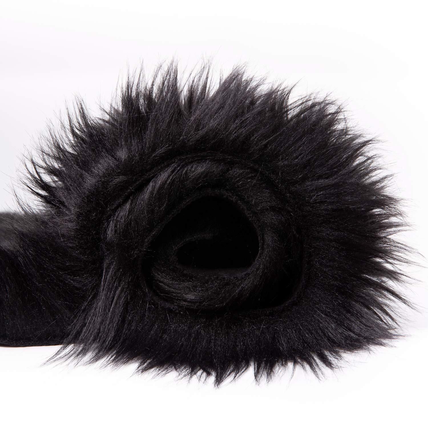 Ashler Faux Fur Rug, Black Area Rugs, Fluffy Sheepskin Fur Rug, Fuzzy Ultra Soft 2 x 6 Ft Rugs, Machine Washable Shag Rug, Nursery Throw Rugs for Bed, Living, Kids Room