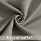 Yakamok Room Darkening Curtains 52x84 inch Length Taupe-Living Room