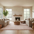 nuLOOM Jeni Blush Checkered Washable Area Rug, 5' x 8'