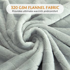 TOONOW Fleece Blanket Super Soft Cozy Throw Blanket 50" x 60", Lightweight Fuzzy Comfy Textured Flannel Blanket Warm Plush Throw Blankets for Couch, Sofa, Bed, Mirage Gray