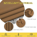 NICETOWN Blackout Doorway Curtains 80 inches Long 2 Panels Set, Grommet Thermal Window Treatments Light & Sound Blocking Drapes for Living Room, Gold Brown, W46 x L80
