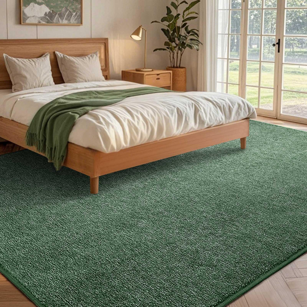 5x7 Green/White Area Rug Non-Slip Washable Soft for Living Room Bedroom