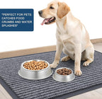 OLANLY Front Door Mat Indoor Outdoor Entrance, Waterproof Heavy Duty Doormat, Fade Resistant, Low Profile, Easy Clean Patio Porch Welcome Floor Mats for Entry, 47x23, Light Gray