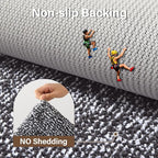 70x24 Long Bathroom Rugs Washable Non Slip, Dark Grey Bath Mat for Bathroom Floor Tub, Soft Absorbent Quick Dry Mats for Shower, Bathtub,Home Decor