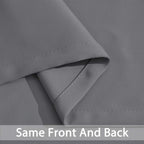 Yakamok Grey Room Darkening Curtains 84 inch Gray Sliding Door Drapes