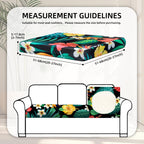 8 Piece Outdoor Cushion Covers, Patio Sofa Cushion Covers, Stretch Fit