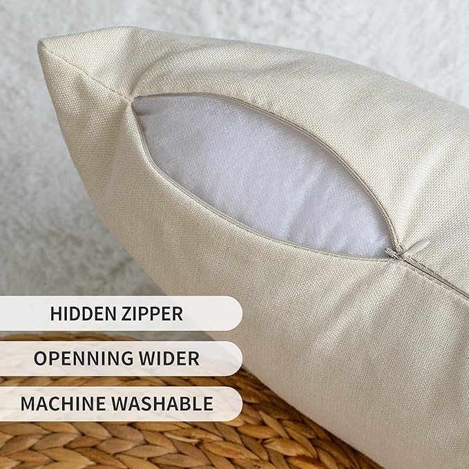 AVOIN colorlife Spring Saying Flowers Butterfly Bird Throw Pillow Covers, 20 x 20 Inch Home Sweet Home Blue Cushion Case for Sofa Couch Set of 4
