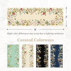 Rugflix 2x6 Runner Rug for Hallway, Washable Kitchen Runner Non Slip, Soft Low Pile Entryway Carpet, Vintage Floral Stain Resistant Long Laundry Room Rugs for Bedroom, Stairs