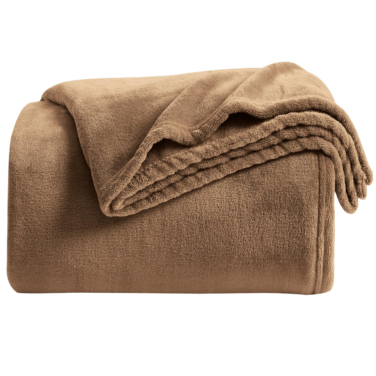 KMUSET Brown Throw Blanket Twin Size - Warm Cozy Soft Lightweight Blankets All Seasons Suitable 60 x 80 inches
