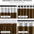 RYB HOME Luxurious Bronze Velvet Curtain Panels for Living Room Bedroom, Heavy Duty Thermal Insulated Floor-Length Velvet Drapes with Hook Belt for Vintage Decor, 52" W x L90 L, 2 Panels Set