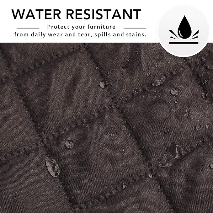 Easy-Going Sofa Slipcover L Shape Sofa Cover Sectional Couch Cover Furniture Protector Mat for Pets Dog Cat (Small,Chocolate/Chocolate)
