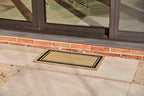KANKUN Coco Coir Door Mat with Heavy Duty Backing, Welcome Doormat (17" x 30"), Doormat Entrance (Border)