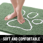 Smiry Dog Door Mat for Muddy Paws, Absorbent Non Slip Dirt Trapper, 48x30