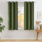 NICETOWN Grey Blackout Curtains for Bedroom 42" Wide x 63" Long 2 Panels