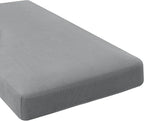 H.VERSAILTEX Super Stretch Individual Chaise Cover Sectional Couch Covers for L Shaped Sofa Both Left/Right Featuring Thick Jacquard Textured Twill Fabric (1 Piece Chaise Cover, Dove)