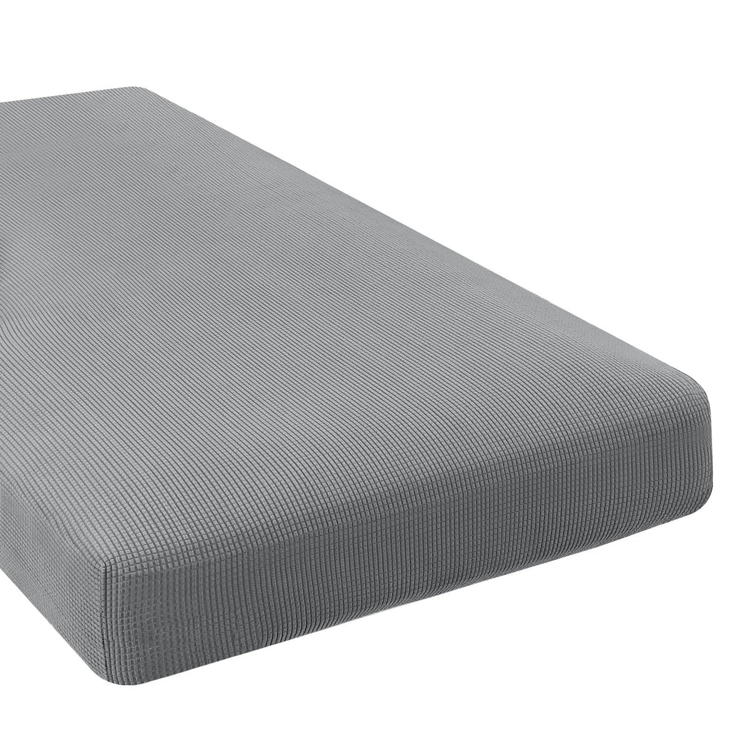 H.VERSAILTEX Super Stretch Individual Chaise Cover Sectional Couch Covers for L Shaped Sofa Both Left/Right Featuring Thick Jacquard Textured Twill Fabric (1 Piece Chaise Cover, Dove)