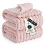 Bedsure Soft Cal Size Blanket for Bed Beige 102"x96"