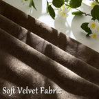 GIGIZAZA Brown Velvet Pillow Covers 16x16 Decorative Pillows Pack of 2
