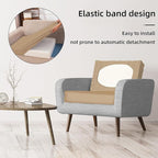 8Pcs Stretch Patio Cushion Covers,Outdoor Couch Covers Replacement,Outdoor Couch & Sofa Slipcovers,for Patio Furniture Cushion Covers,Washable Reusable Furniture Protector (Khaki, Cover Only)