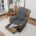 Luxshare Home Reversible Chair Covers for Recliner Oversized, Dark Blue