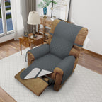 Luxshare Home Reversible Chair Covers for Recliner Oversized, Dark Blue