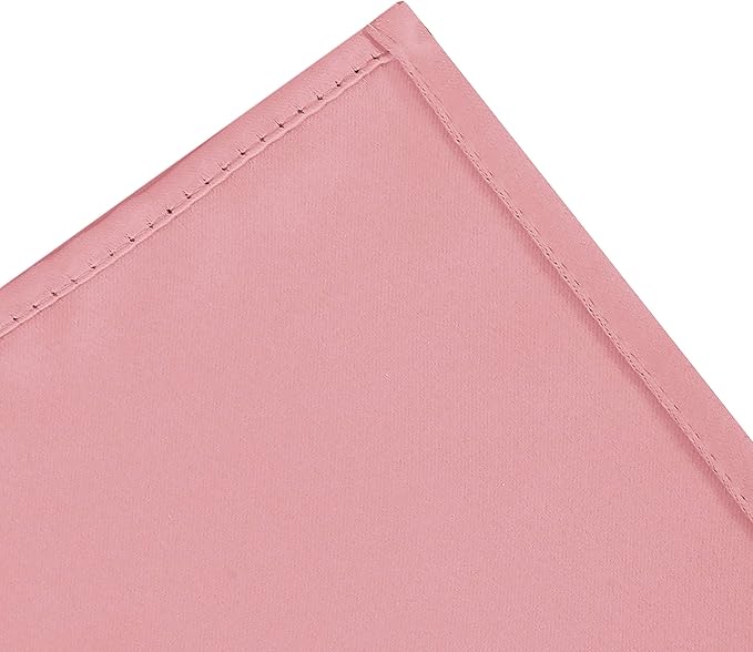 LEMOMO Pink Blackout Curtains 66 x 63 Inch Length/Set of 2 Curtain Panels/Thermal Insulated Room Darkening Blackout Curtains for Bedroom