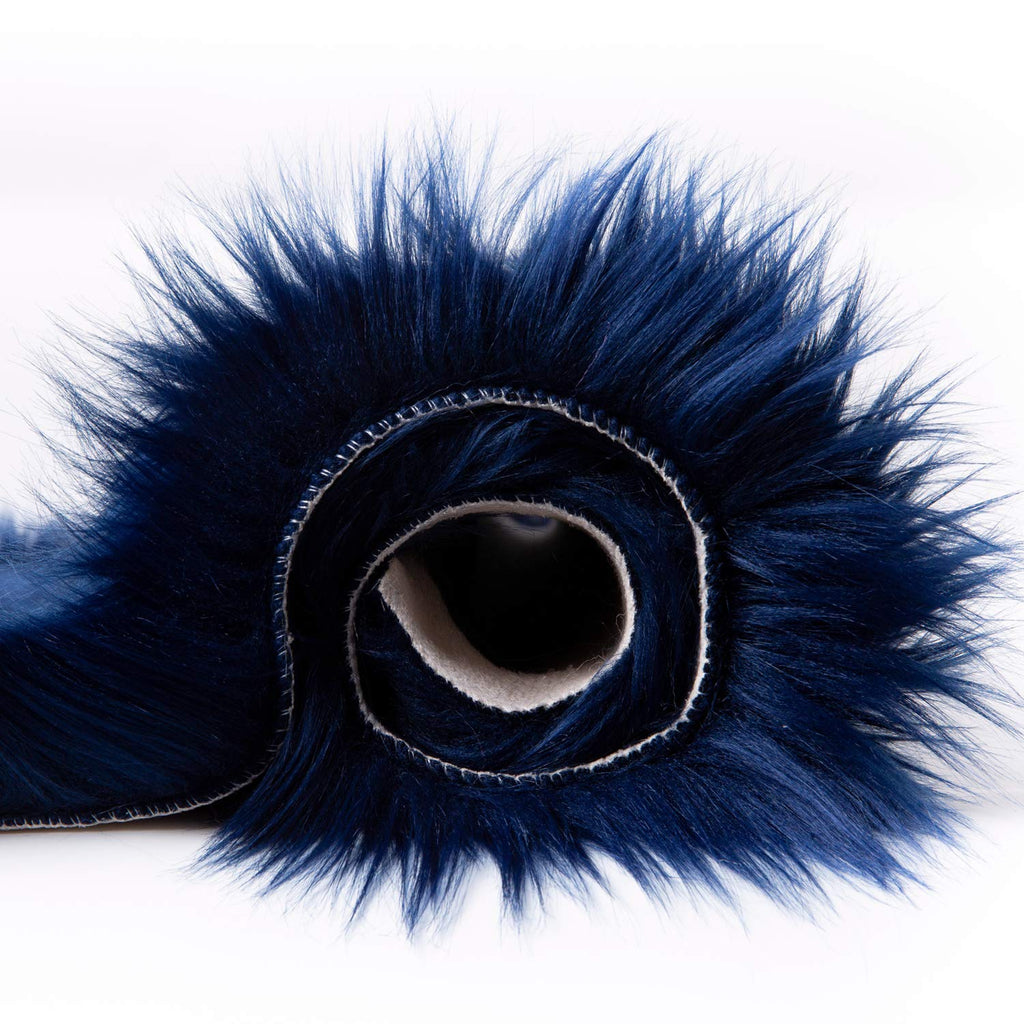 Ashler faux fur rug, Fluffy Shaggy Area Rug Ultra Soft 3 x 5 Feet Rectangle Fur Rug Navy Blue Fuzzy Rug Machine Washable Shag Rug, Nursery Decor Throw Rugs for Bedroom, kids room, Living Room