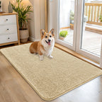 OLANLY Dog Door Mat for Muddy Paws 45x27, Super Absorbent Chenille Mud Mat