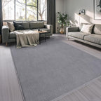 AROGAN Modern Shag Area Rug for Living Room, 5x7 Feet Washable Rugs for Bedroom, Indoor Floor Carpet, Plush Memory Foam Bedside Rug for Kids Girls Teens Low Pile Decor, Grey
