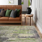 Toneed 4x6 Washable Non Slip Abstract Area Rugs for Bedroom Living Room