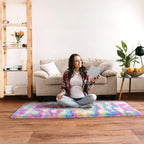 Quntue Rainbow Runner Rugs for Bedroom, 2x6 Rug Runners for Cute Girls Room, Bedside Indoor Floor Fluffy Shag Carpet, Plush Soft Rug for Nursery Dorm Kids Home Decor