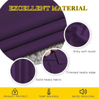 NICETOWN Kitchen Blackout Curtains and Drapes - Triple Weave Energy Saving Thermal Insulated Solid Grommet Blackout Panels for Patio (1 Pair, 66 inches by 90 Inch, Royal Purple)