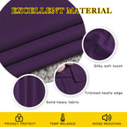 NICETOWN 72 inches Bedroom Curtains Panels - Functional Blackout Curtains/Panels for Bedroom, Thermal Insulated, Privacy Assured (Set of 2, 52 x 72 inches in Royal Purple)