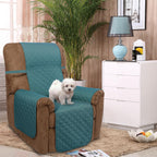 U-NICE HOME Reversible Recliner Chair Covers, Blue/Beige