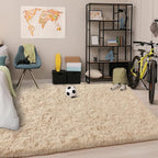 Chicrug Soft Area Rugs for Bedroom Living Room Plush Fluffy Rug 3x5 Feet, Shag Furry Area Rug Carpet Non Shedding for Nursery Children Kids Girls Room Home Decorative, Camel