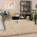 Chicrug Soft Area Rugs for Bedroom Living Room Plush Fluffy Rug 3x5 Feet, Shag Furry Area Rug Carpet Non Shedding for Nursery Children Kids Girls Room Home Decorative, Camel