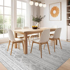Nakagishi 10x12 Area Rug Living Room: Washable Boho Large Neutral Soft Farmhouse Modern Rugs Stain Resistant Moroccan Non-Slip Indoor Carpet for Bedroom Nursery Kids Office Dining Room- Dark Grey