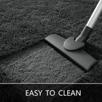 Chicrug Soft Runner Rugs for Bedroom Living Room Plush Fluffy Rug 2x8 Feet, Shag Furry Runner Carpet Non Shedding for Nursery Children Kids Girls Room Home Decorative,Dark Gery