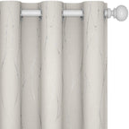 Deconovo Living Room Curtains 63 Inches Long, Blackout Curtains for Bedroom
