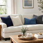 MIULEE Cream White Decorative Throw Pillow Covers for Couch 18x18 Inch