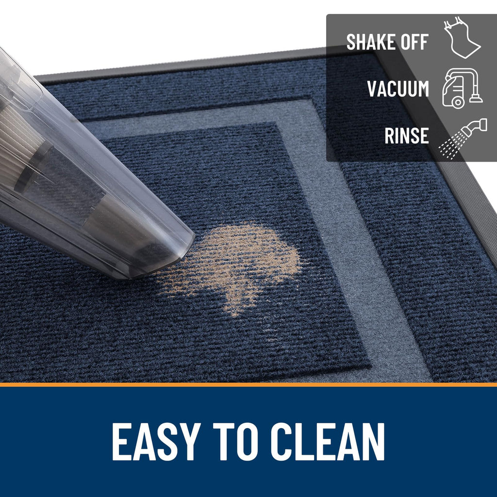 OLANLY Front Door Mat Outside 71x23, All-Season Heavy-Duty Rubber Doormat