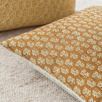 Foindtower Set of 2 Decorative Vintage Floral Print Throw Pillow Covers Neutral Modern Farmhouse Cushion Cover Boho Home Decor For Sofa Couch Chair Bedroom Living Room Outdoor,22×22 Inch,Golden Orange