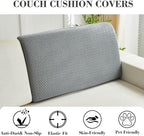 Couch Cushion Covers Sofa Covers Couch Covers for Sofa Pet Friendly Universal Sofa Covers Washable Stretch Slipcovers for Sectional Sofa (Texture Gray,Back Cover L)