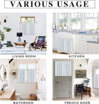 RYB HOME Short Curtains for Bedroom, Room Darkening, Rod Pocket