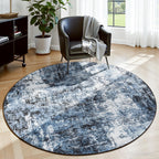 Rugflix 9x12 Area Rugs for Living Room, Washable Beige Grey Large Rug